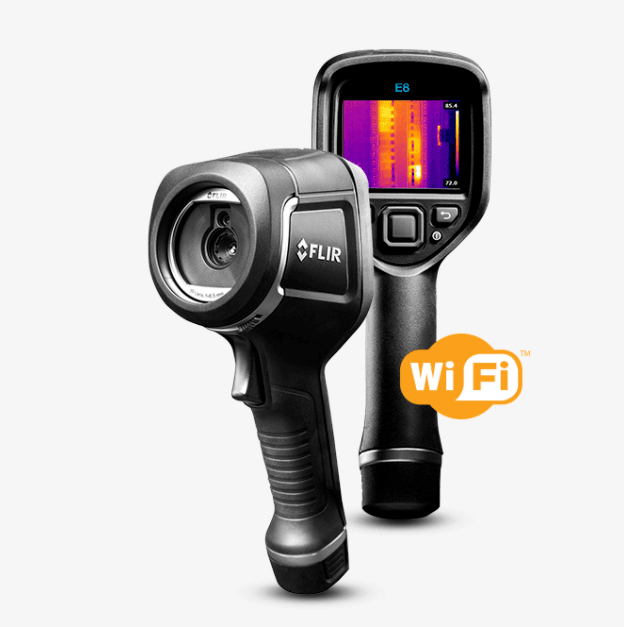 FLIR E8-XT Infrared Camera with Extended Temperature Range | High-Resolution Thermal Imaging and Accurate Temperature Measurement